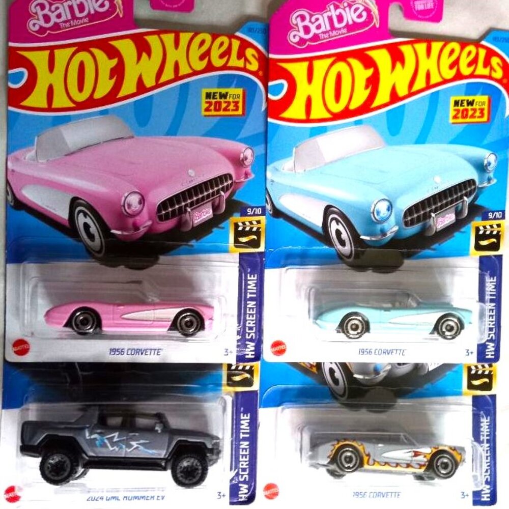 2023 MATTEL BARBIE THE MOVIE HOT WHEELS  4-PACK -SEALED